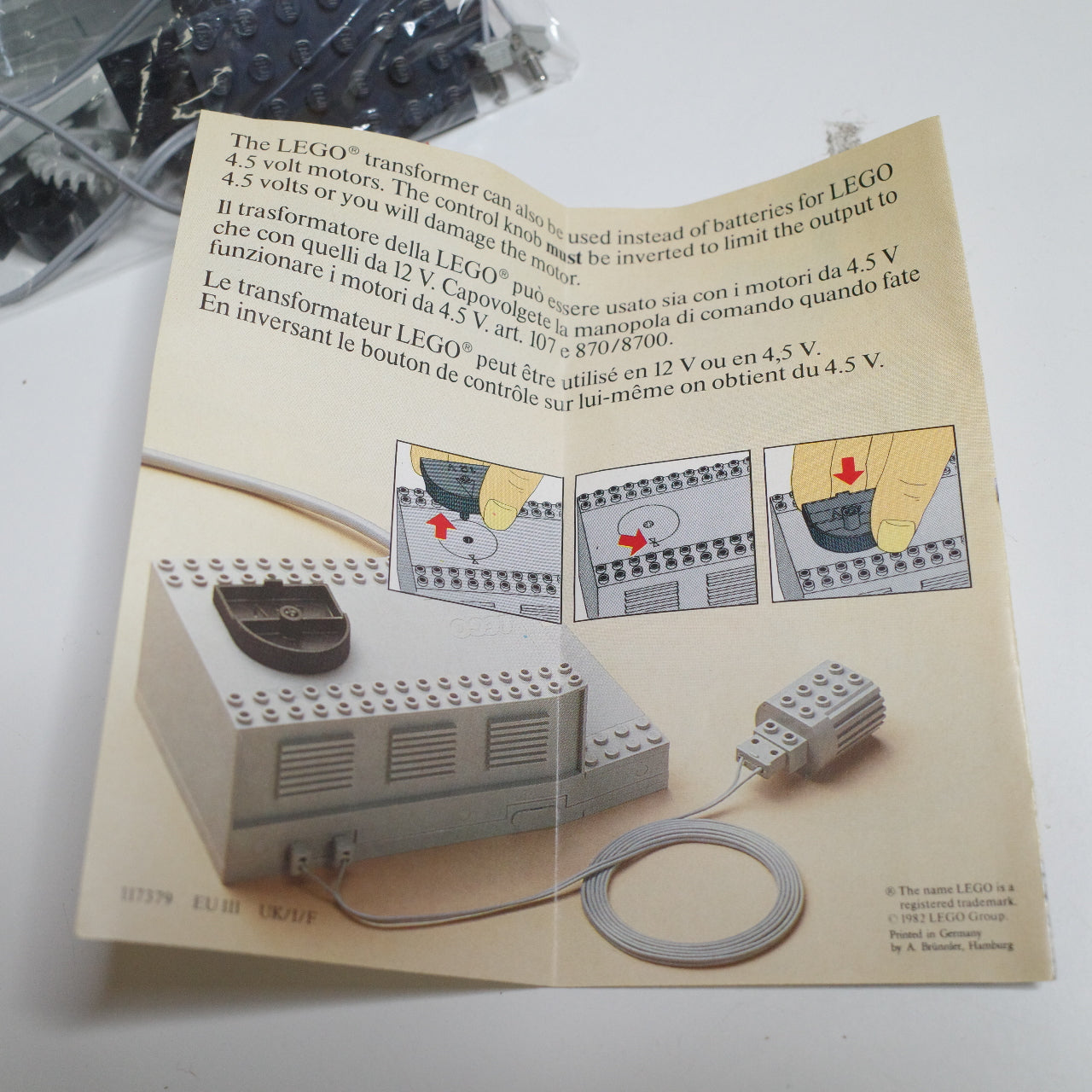 LEGO Vintage 7864 12V Train Transformer Controller with box & instructions