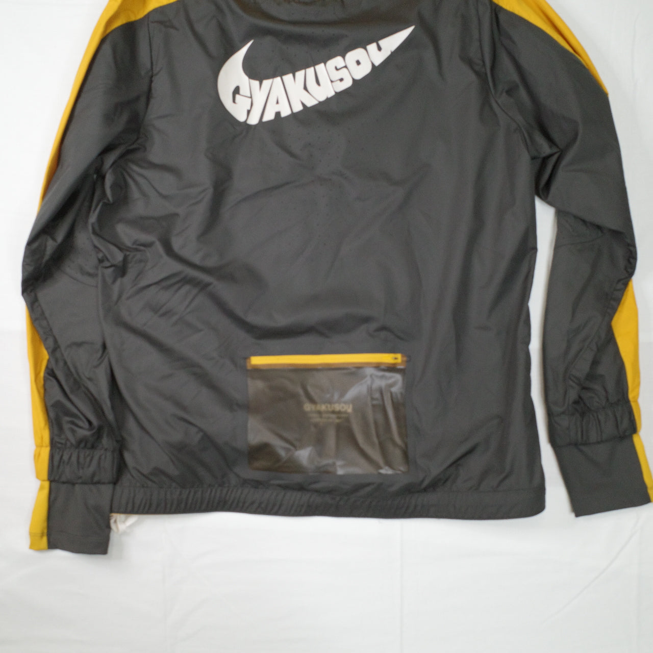 Nike Gyakusou Running Hooded Jacket Mens Size XL Packable 3-1 Pewter Yellow