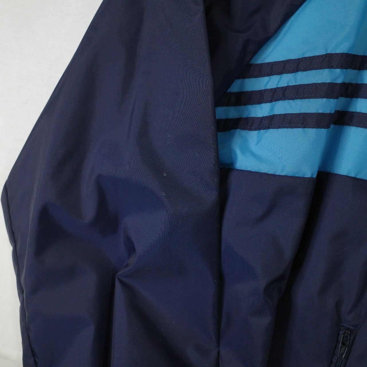 Vintage Adidas 90's New Zealand Made Two Tone Blue Lined Track Set Jacket Pants Mens Medium