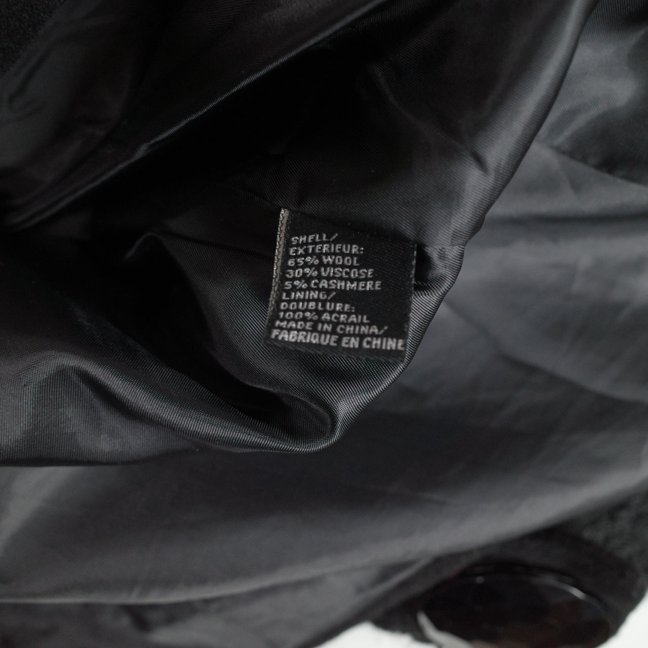 Anna Sui Black Wool Button Knee Length Coat 6