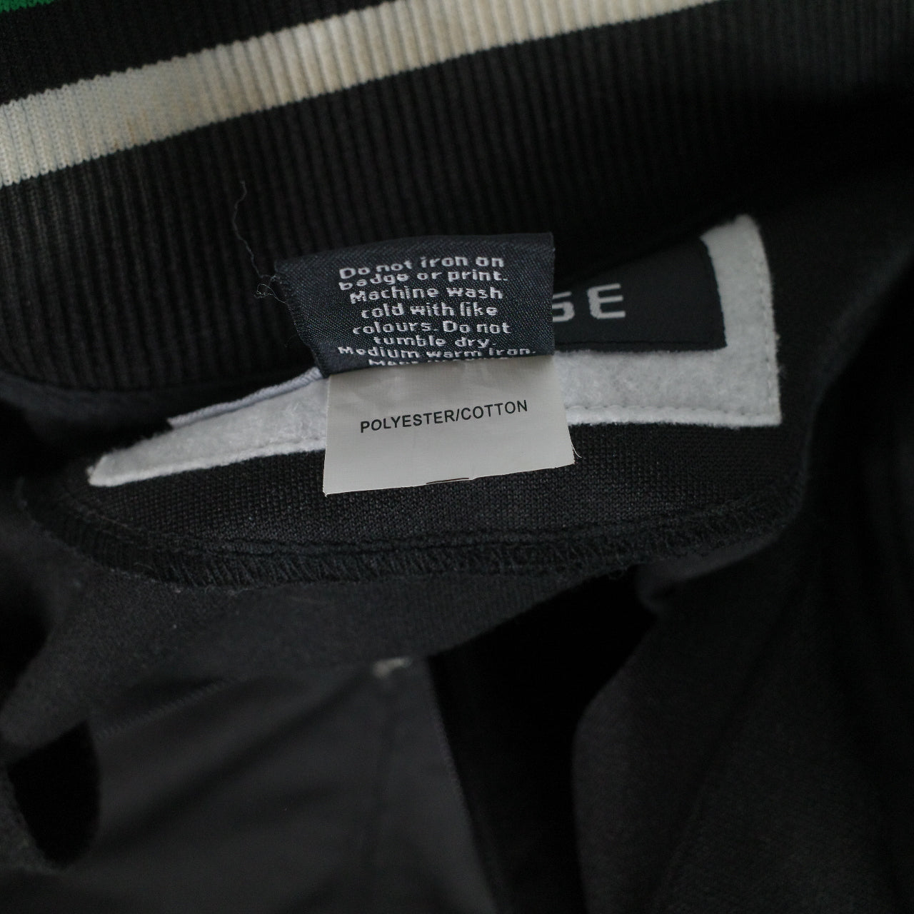 Vintage Converse Black Green Embroidered Spell Out Track Full Zip Jacket Mens XL