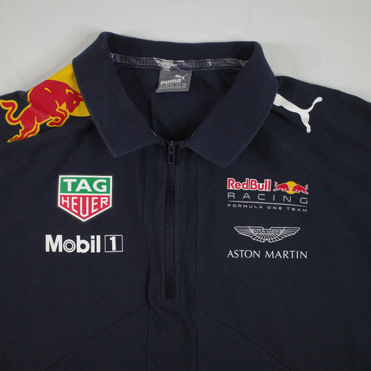 Puma Aston Martin Red Bull Formula One Racing Team Polo Shirt US Mens Size XXL