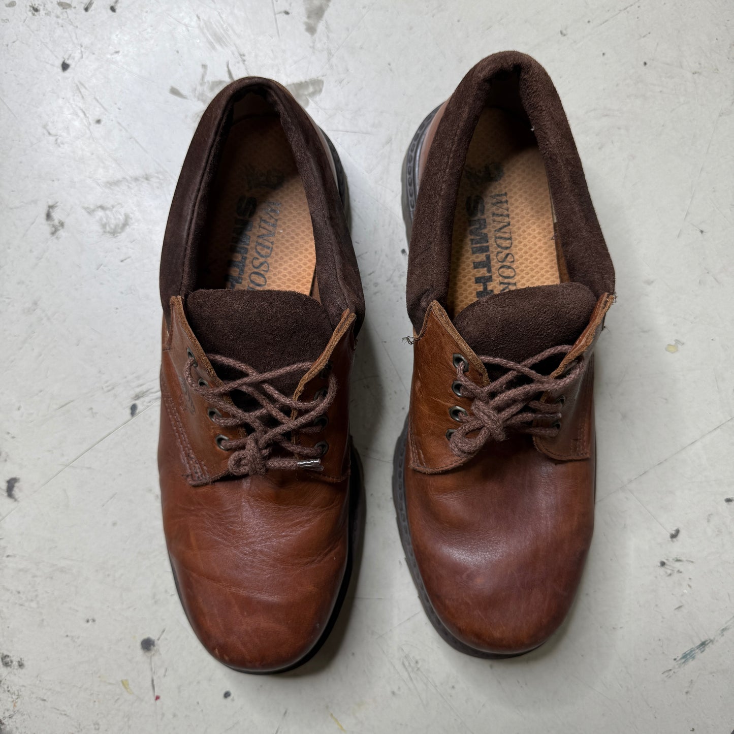 Windsor Smith European Collection Brown Low Cut Leather Brown Shoe Mens US11.5