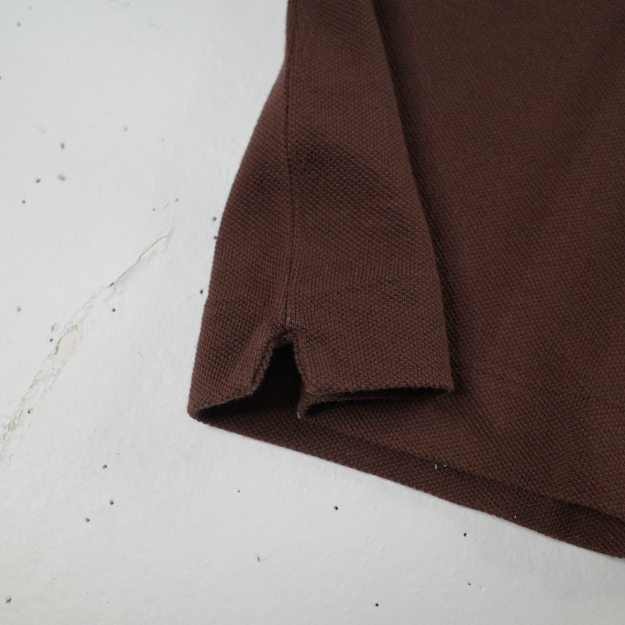 Vintage Lacoste Polo Shirt Brown Short Sleeve Mens Size 4 Medium