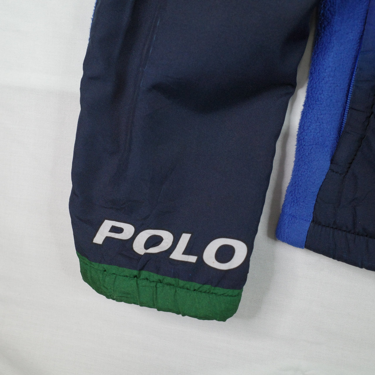 Vintage Polo Sport Ralph Lauren Pepsi Cycling Jacket Fleece Lined RARE Mens Medium