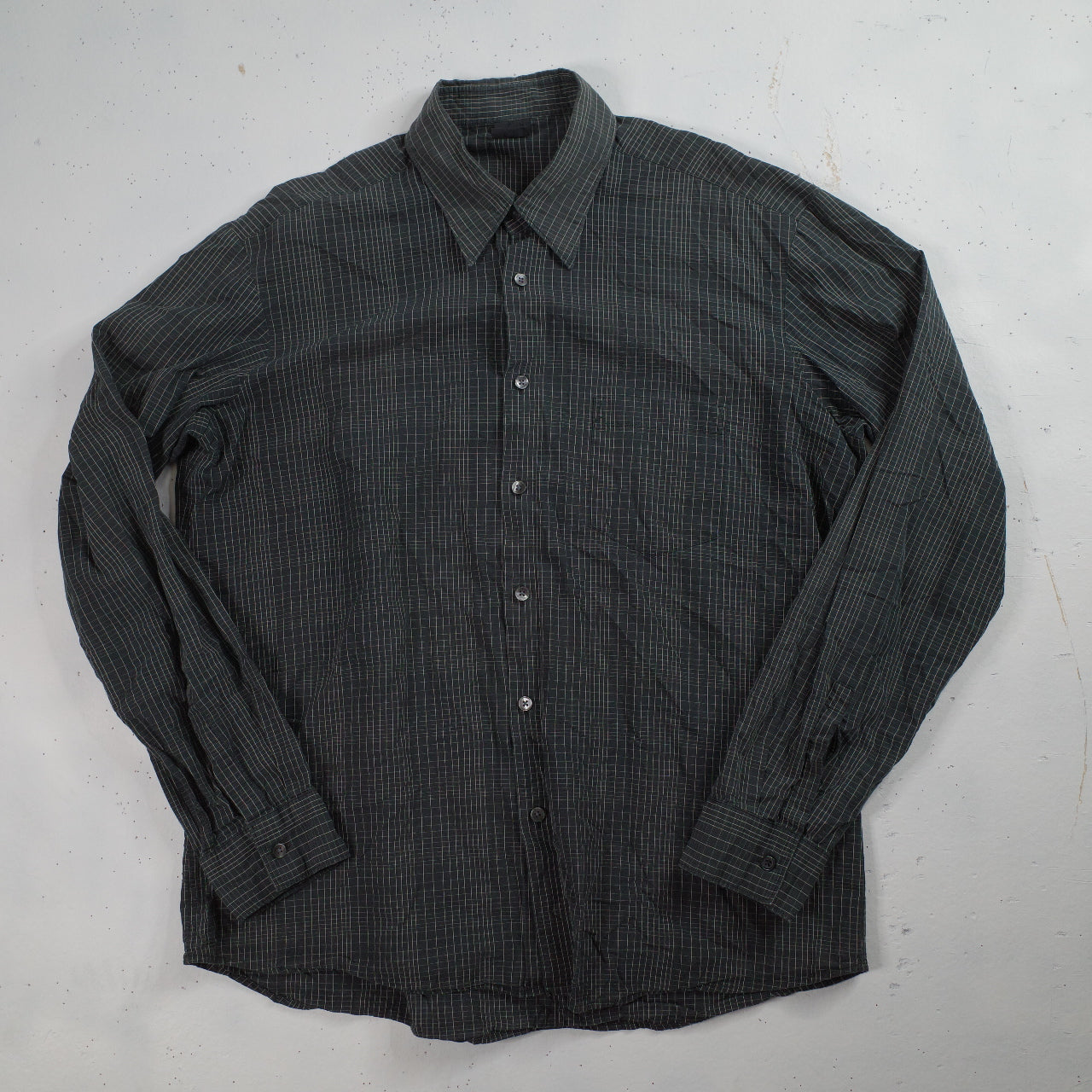 Boss Hugo Boss Checkered Vintage Button Up Shirt Mens Large