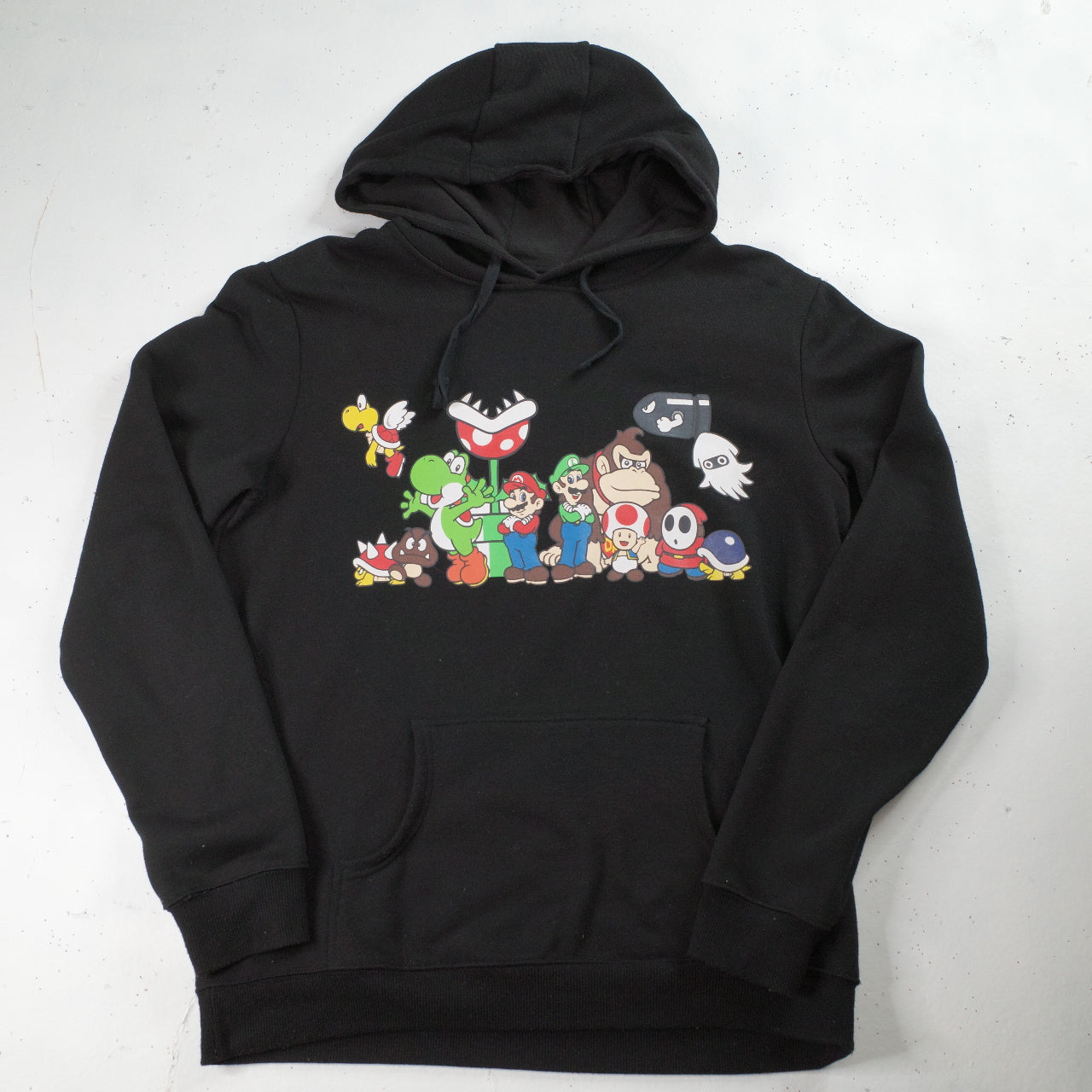 Super Mario Brothers 2011 Pullover Hoodie Graphic Print Sweater Size XL