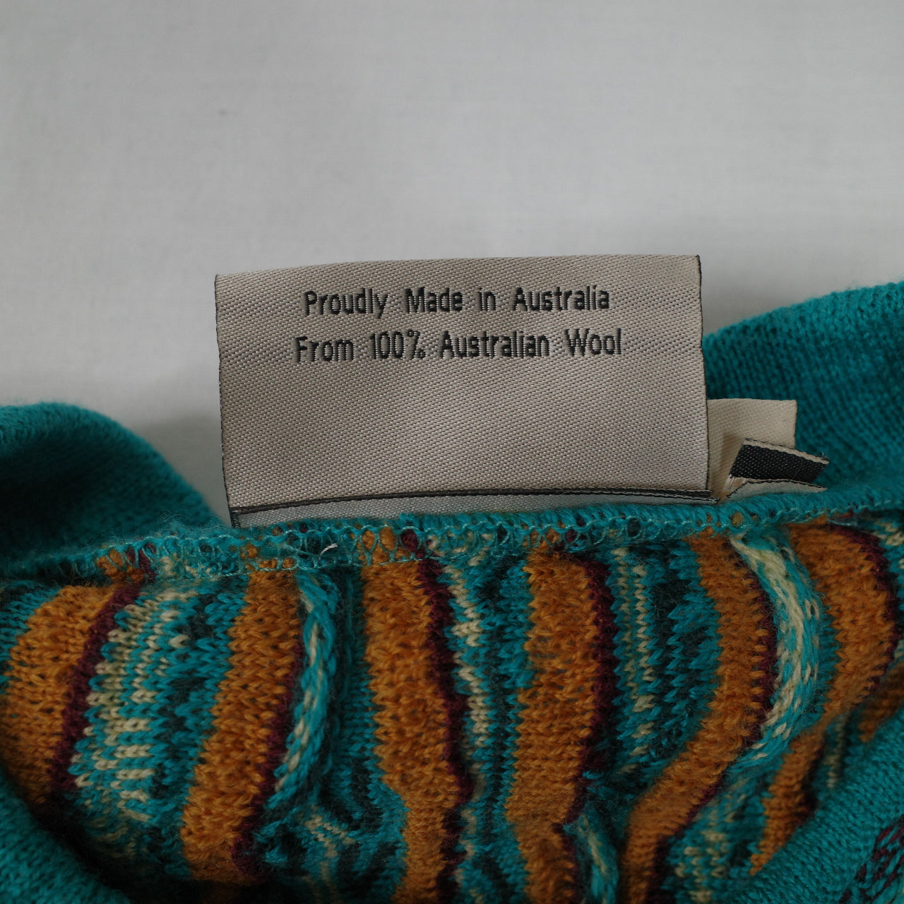 The Great Australian Sweater By Fields Cable Coogi Style Button Sweater Cardigan Men’s Small