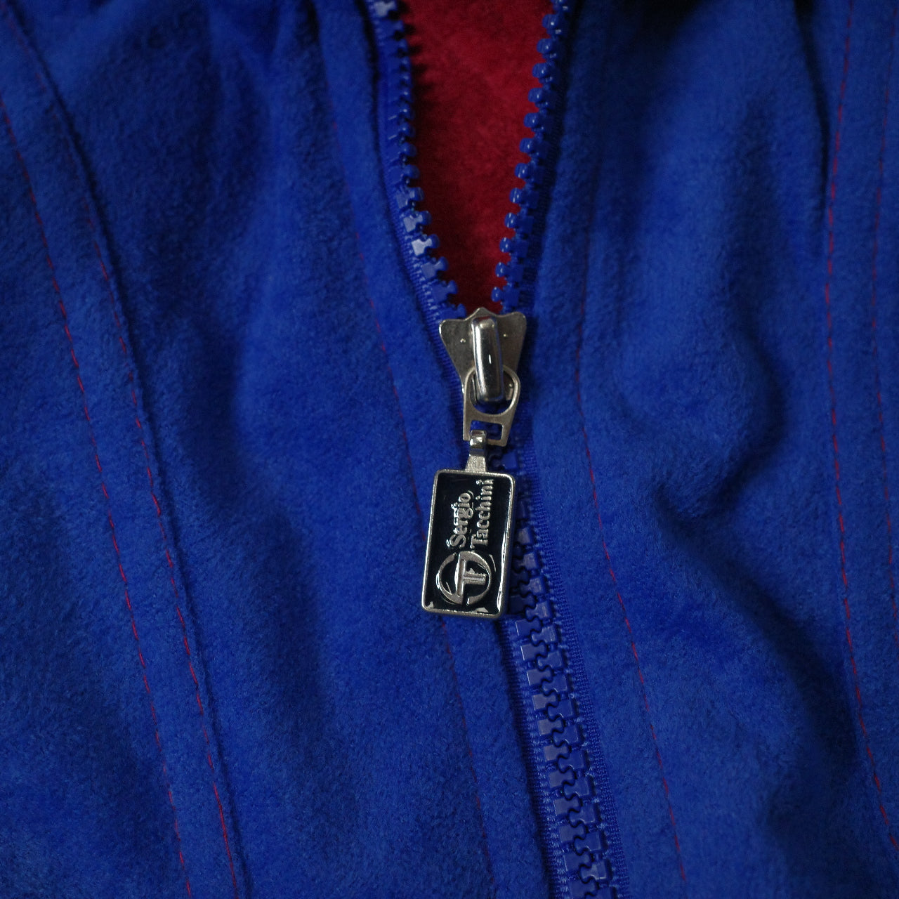 Vintage Sergio Tacchini Sample Italy Made Promo Blue Red Track Jacket Mens Medium NWT