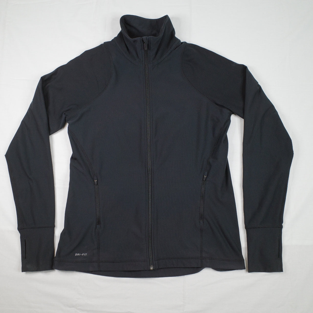 Nike Dri Fit Zip Track Jacket Black Womens XL