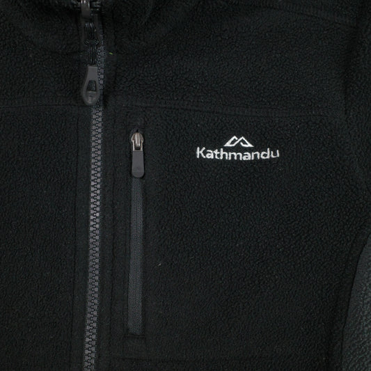 Kathmandu Jacket Thick Fleece Black Polartec Womens 6