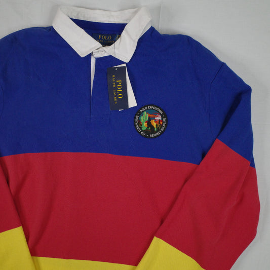 Polo Ralph Lauren Rugby Long Sleeve Respect Wilderness Coyote Patch Mens XL New