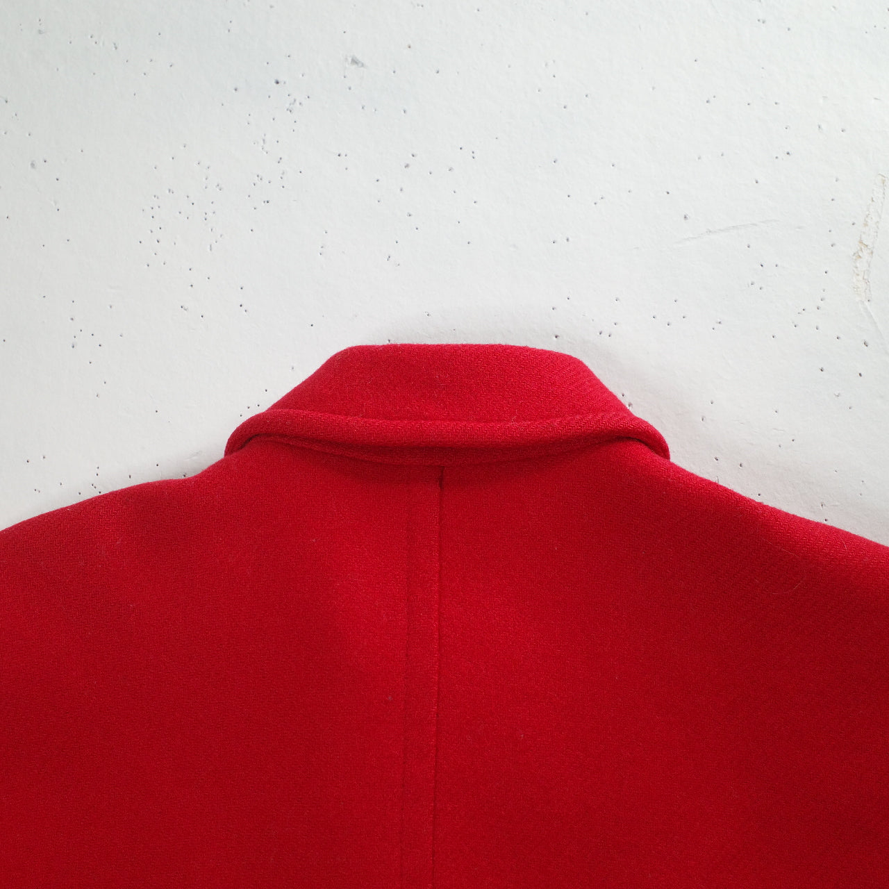 Pendleton Double Breasted 1970's Pea Long Wool Red Coat Women's 8 USA Made