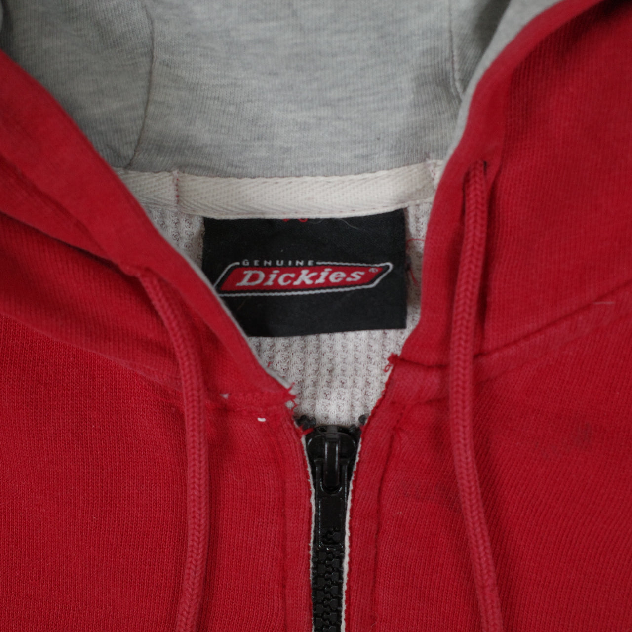 Dickies Red Hooded Jacket Mens Large