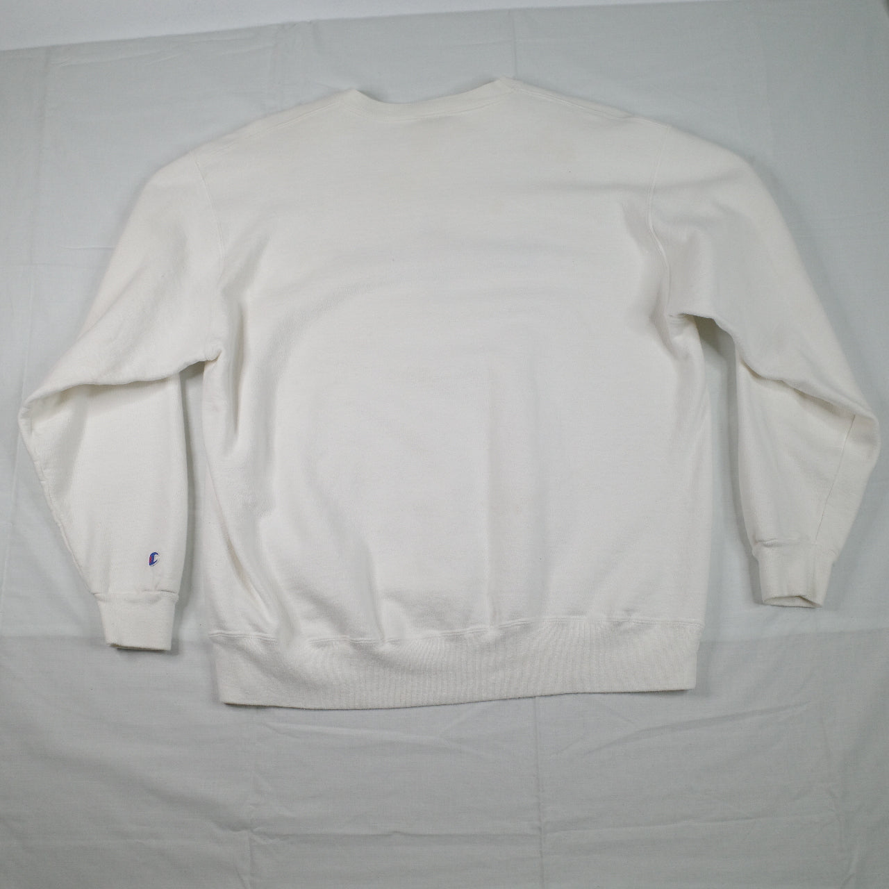 Champion Atlanta 1996 Olympics White Sweater Crewneck Mens XL