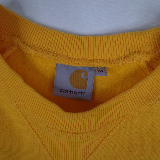 Carhartt WIP Chase Sweat Mens Medium Yellow Long Sleeve Jumper Crewneck