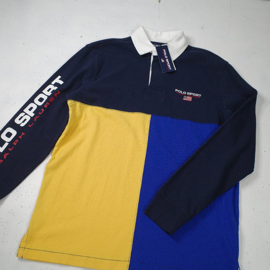 Polo Ralph Lauren Rugby Polo Color Block Mens Small New