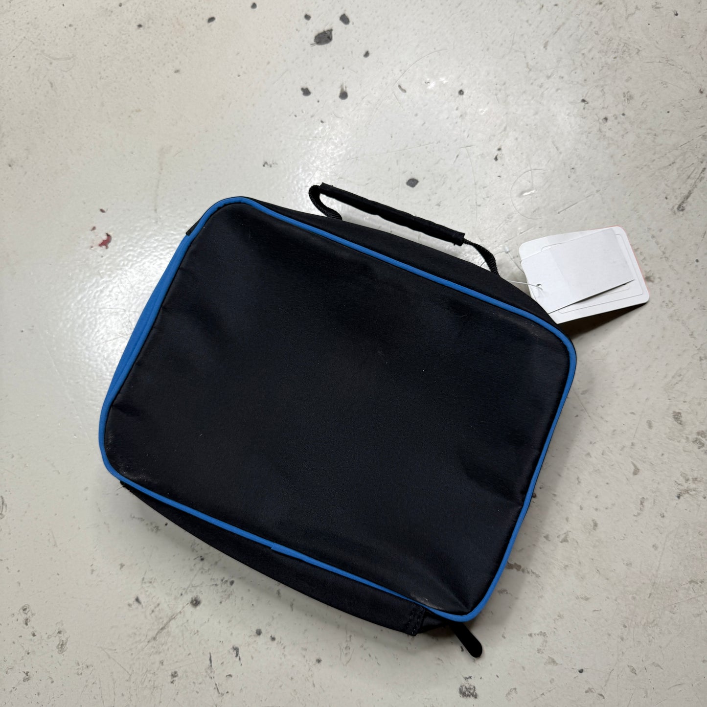 Vintage Nike 90s Insulated Lunchbox Travel Bag Blue Black Embroidered Logo New with Tags