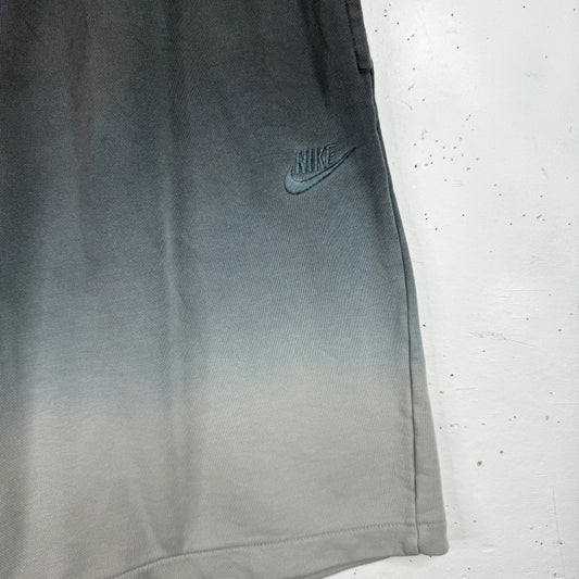 Nike Lab Gradient Smoke Grey Elastic Waist Straight Leg Shorts Men's Medium