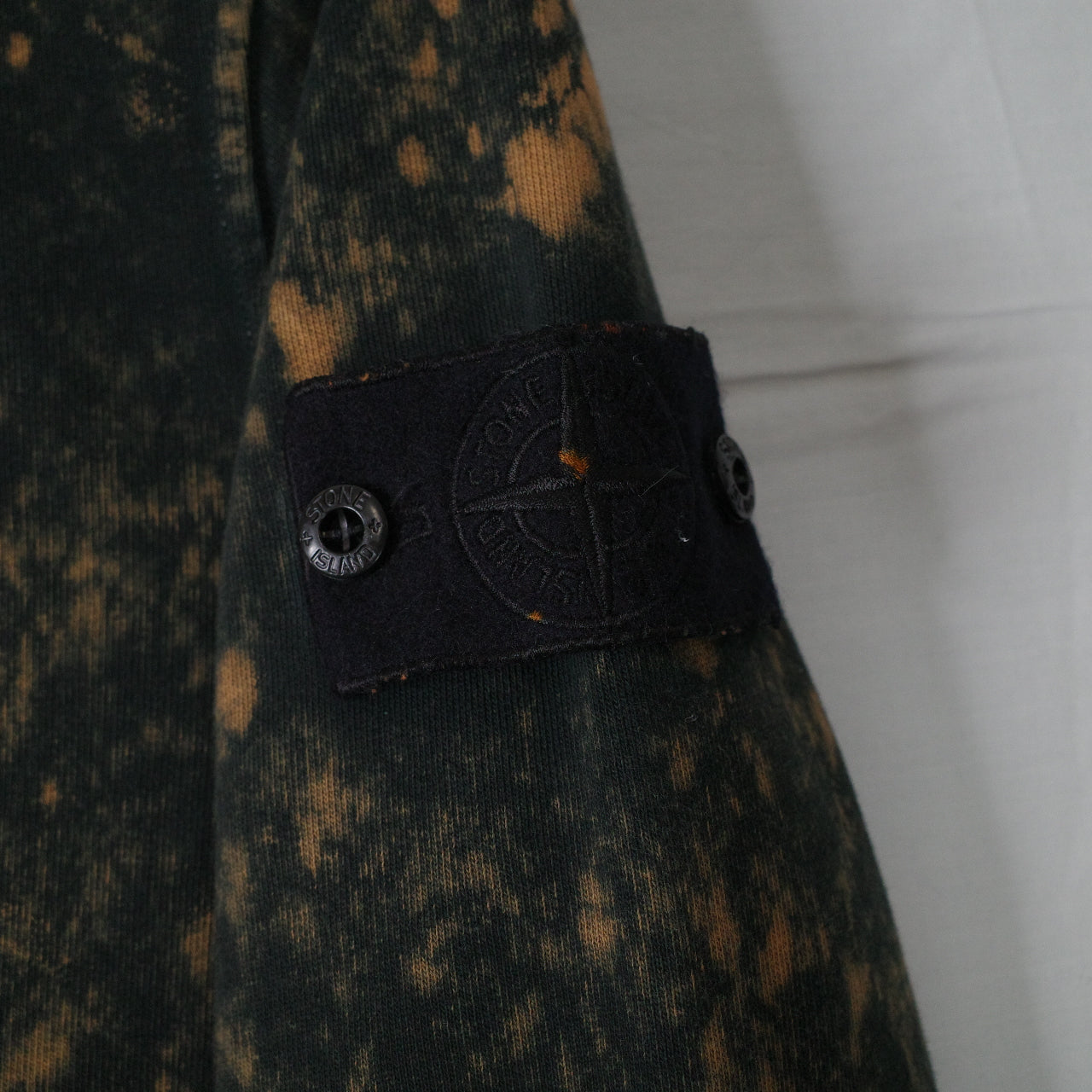 Stone Island OVD Acid Wash Black Sweatshirt Crewneck Mens Medium NWT