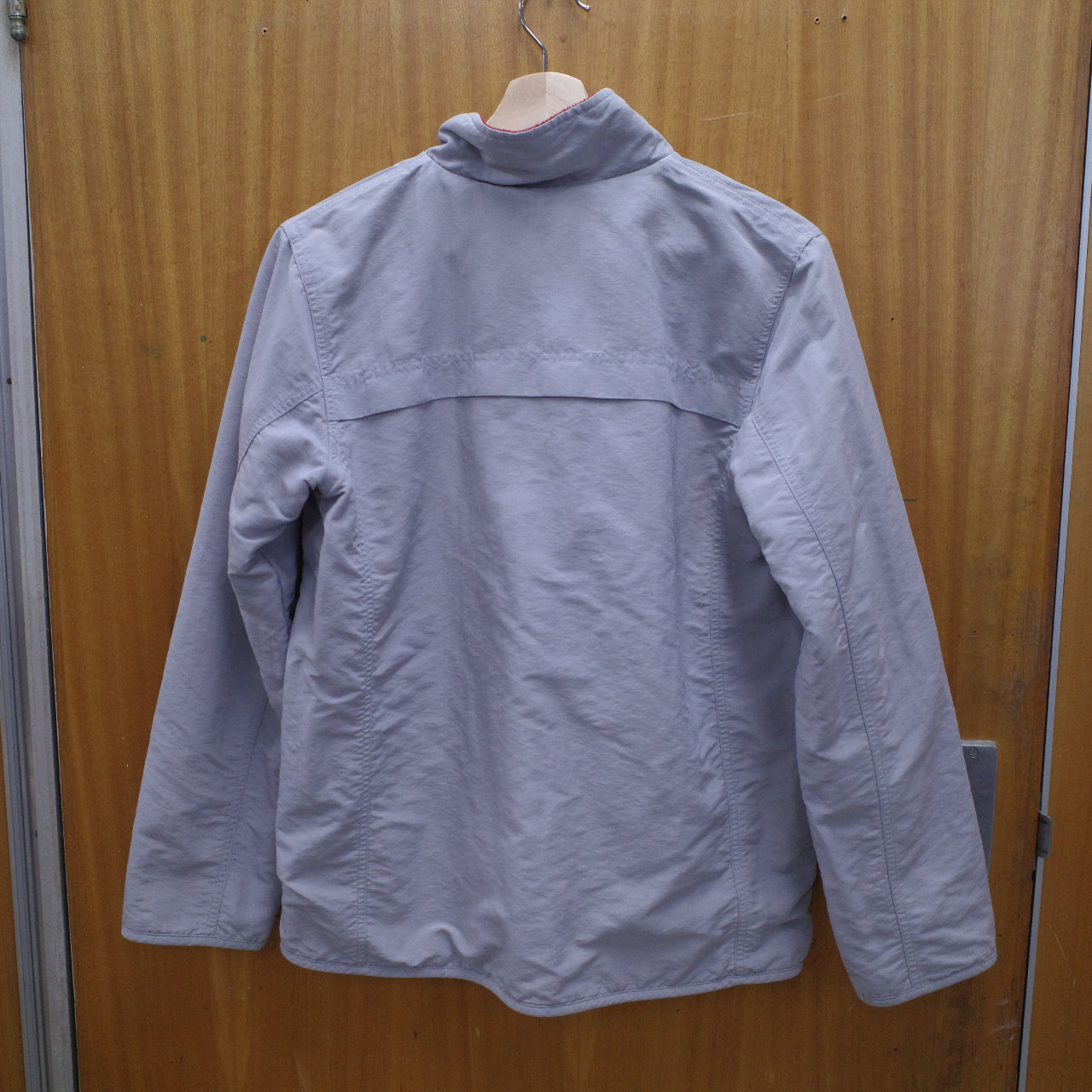 Adidas Reversible Vintage Fleece Nylon Jacket Grey Orange Women’s 10 Small