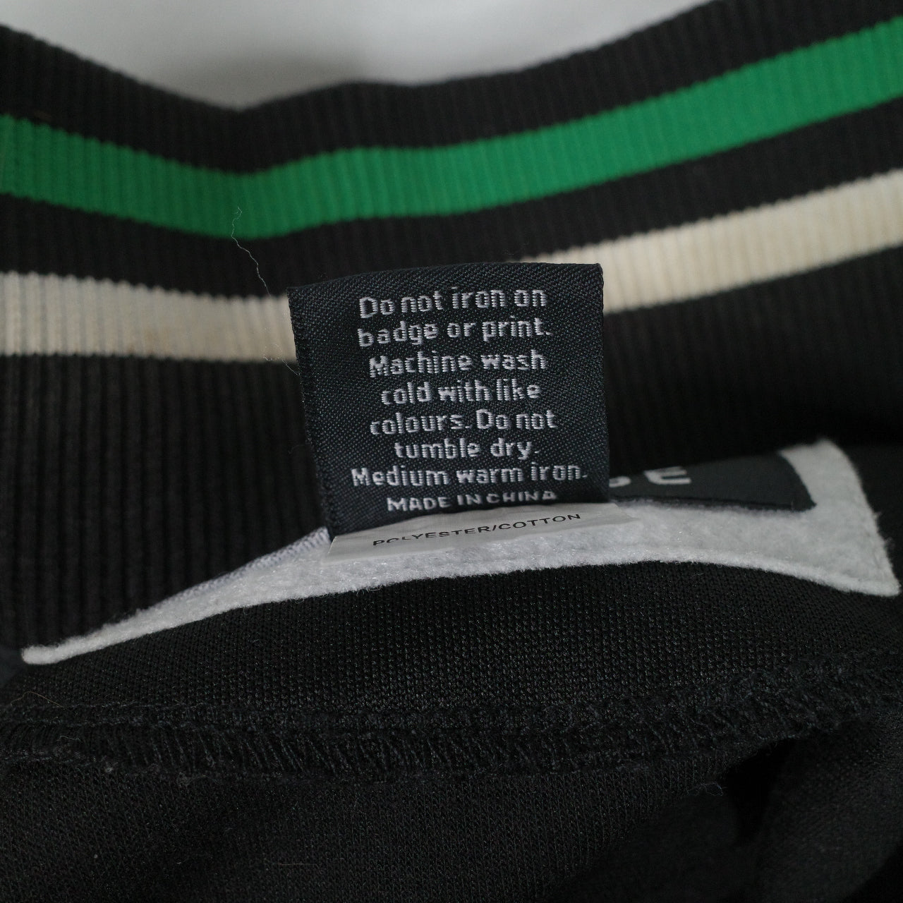 Vintage Converse Black Green Embroidered Spell Out Track Full Zip Jacket Mens XL