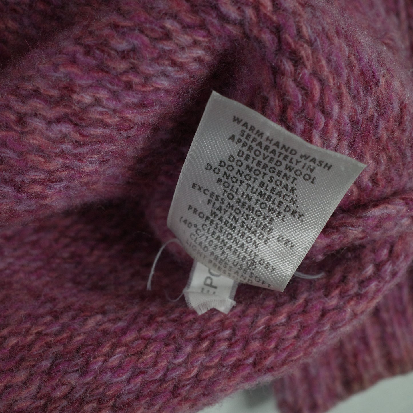 Country Road 100% Wool 1/4 Zip Knit Pink Womens Medium