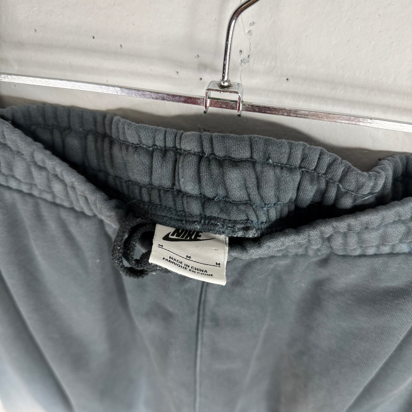Nike Lab Gradient Smoke Grey Elastic Waist Straight Leg Shorts Men's Medium