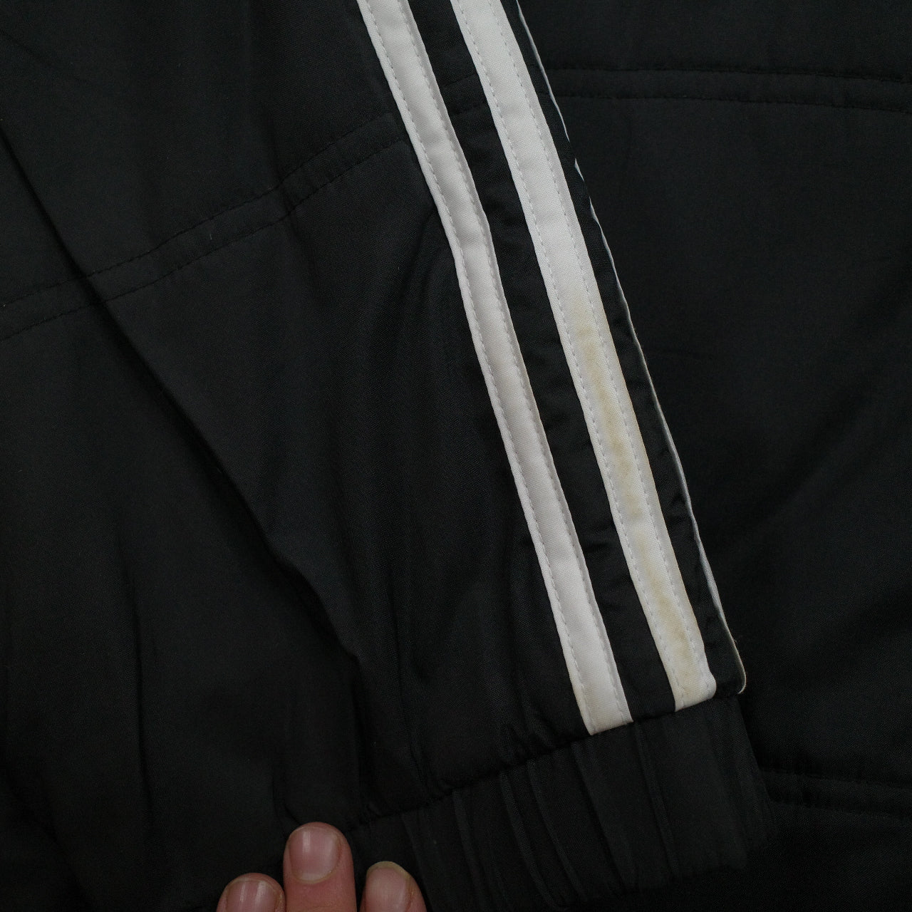 Vintage Adidas Puffer Jacket Size XL Blue Black Reversible 90s Y2K