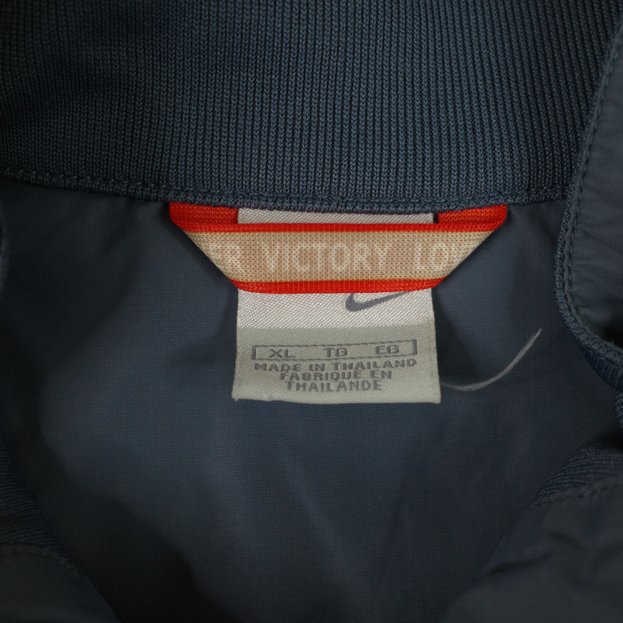 Vintage 90s Blue Nike Nylon Sportswear Zip Up Jacket Bomber Men's XL