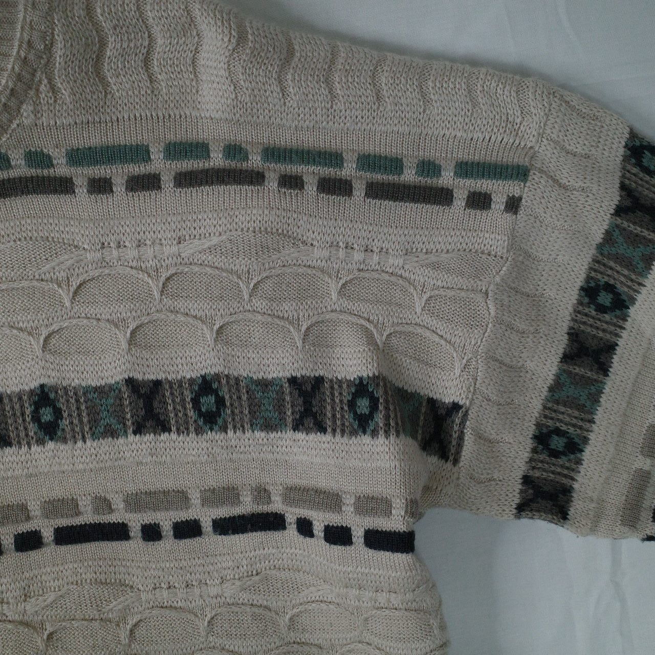 Rapp Knitwear Coogi Inspired Crewneck Australia Made Mens Medium