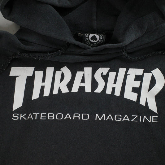 Thrasher Skateboard Magazine Black 2XL Hoodie Used Vintage