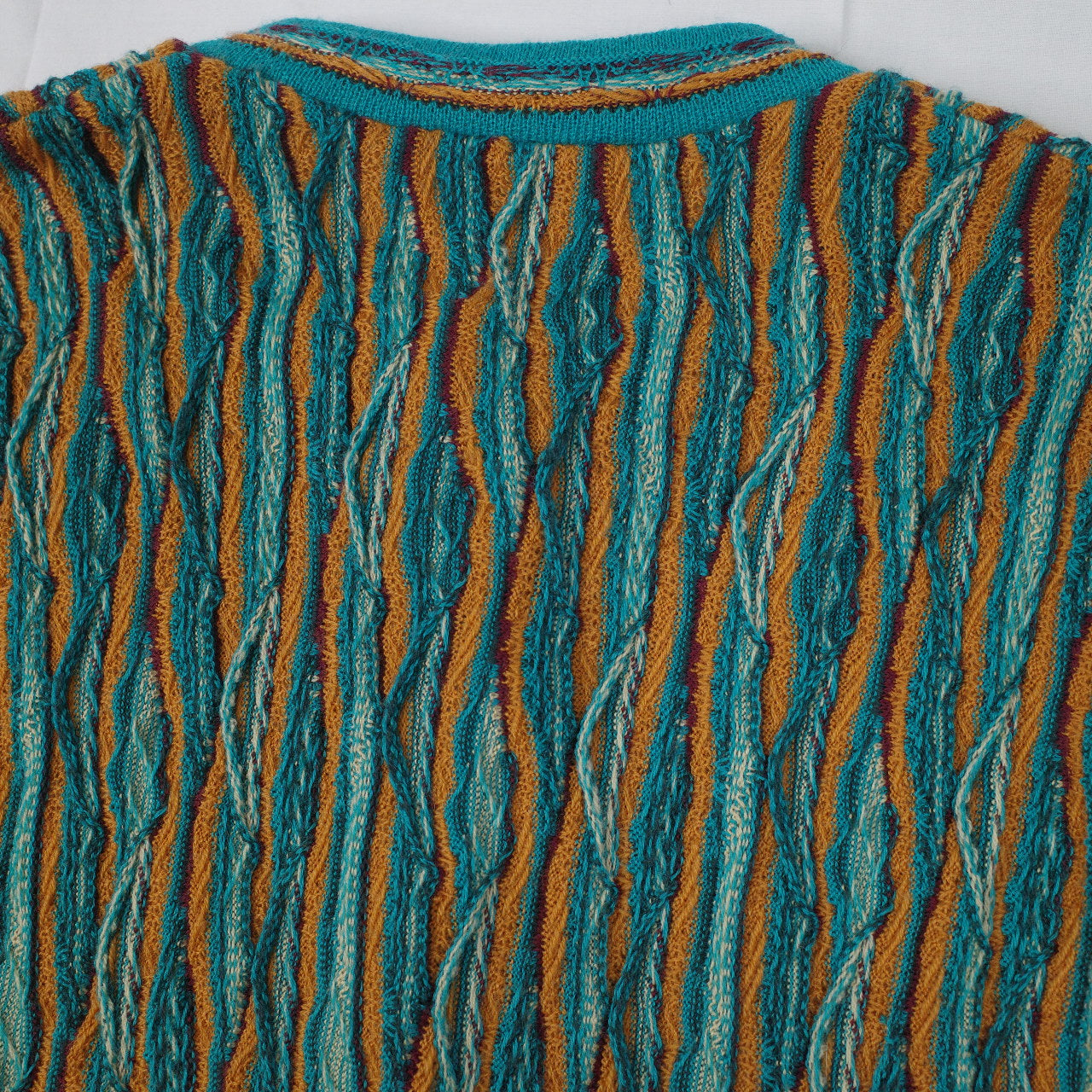The Great Australian Sweater By Fields Cable Coogi Style Button Sweater Cardigan Men’s Small