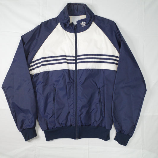 Vintage Adidas 90's New Zealand Made Blue White Lined Track Set Jacket Pants Mens Medium