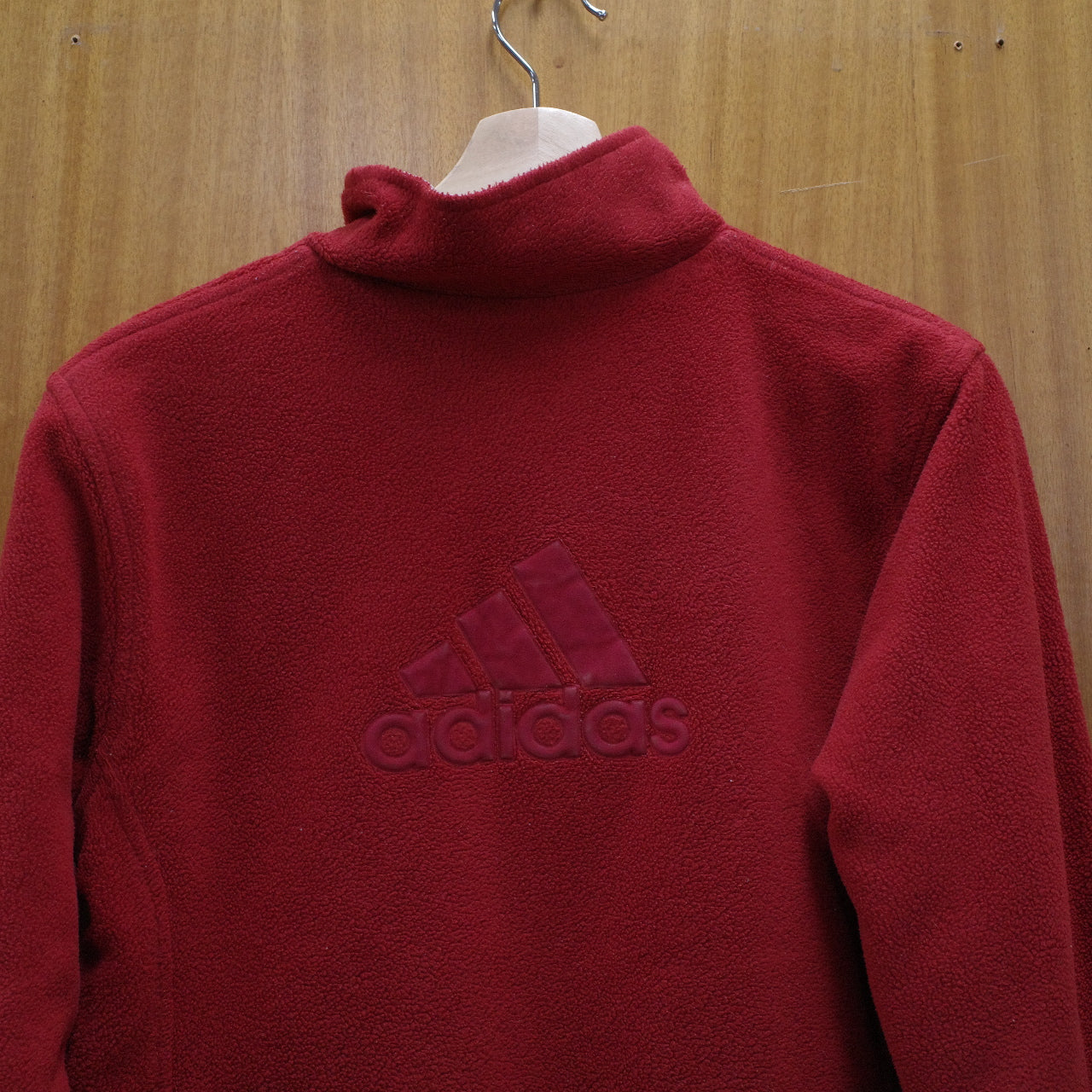 Adidas Reversible Vintage Fleece Nylon Jacket Grey Orange Women’s 10 Small