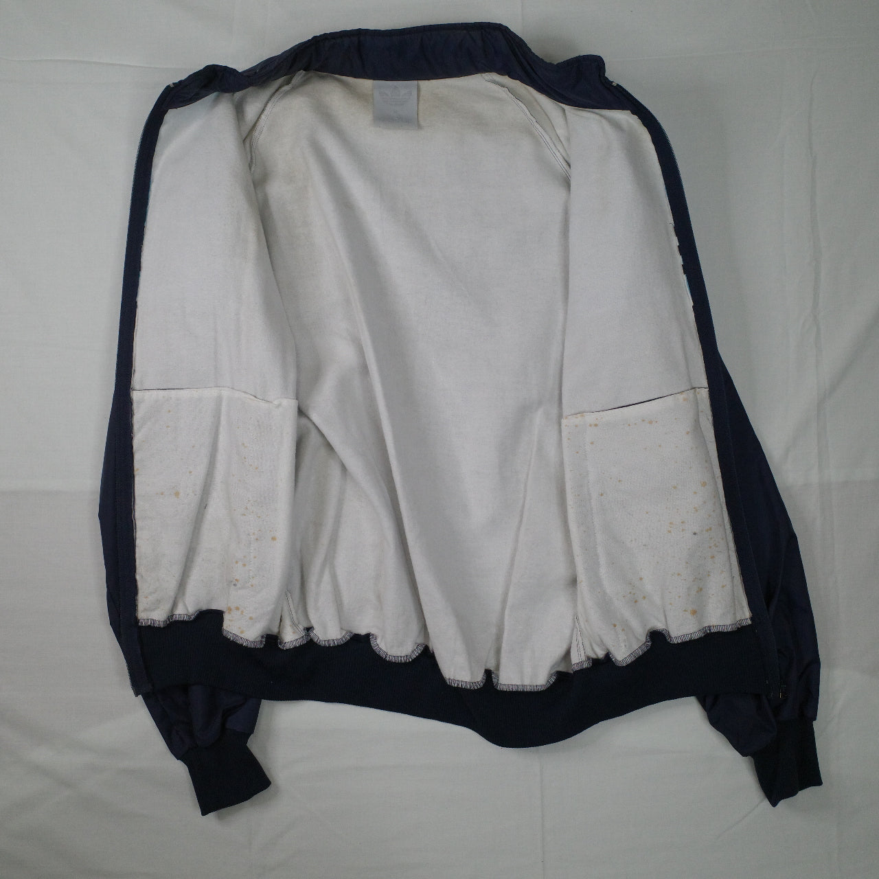 Vintage Adidas 90's New Zealand Made Two Tone Blue Lined Track Set Jacket Pants Mens Medium