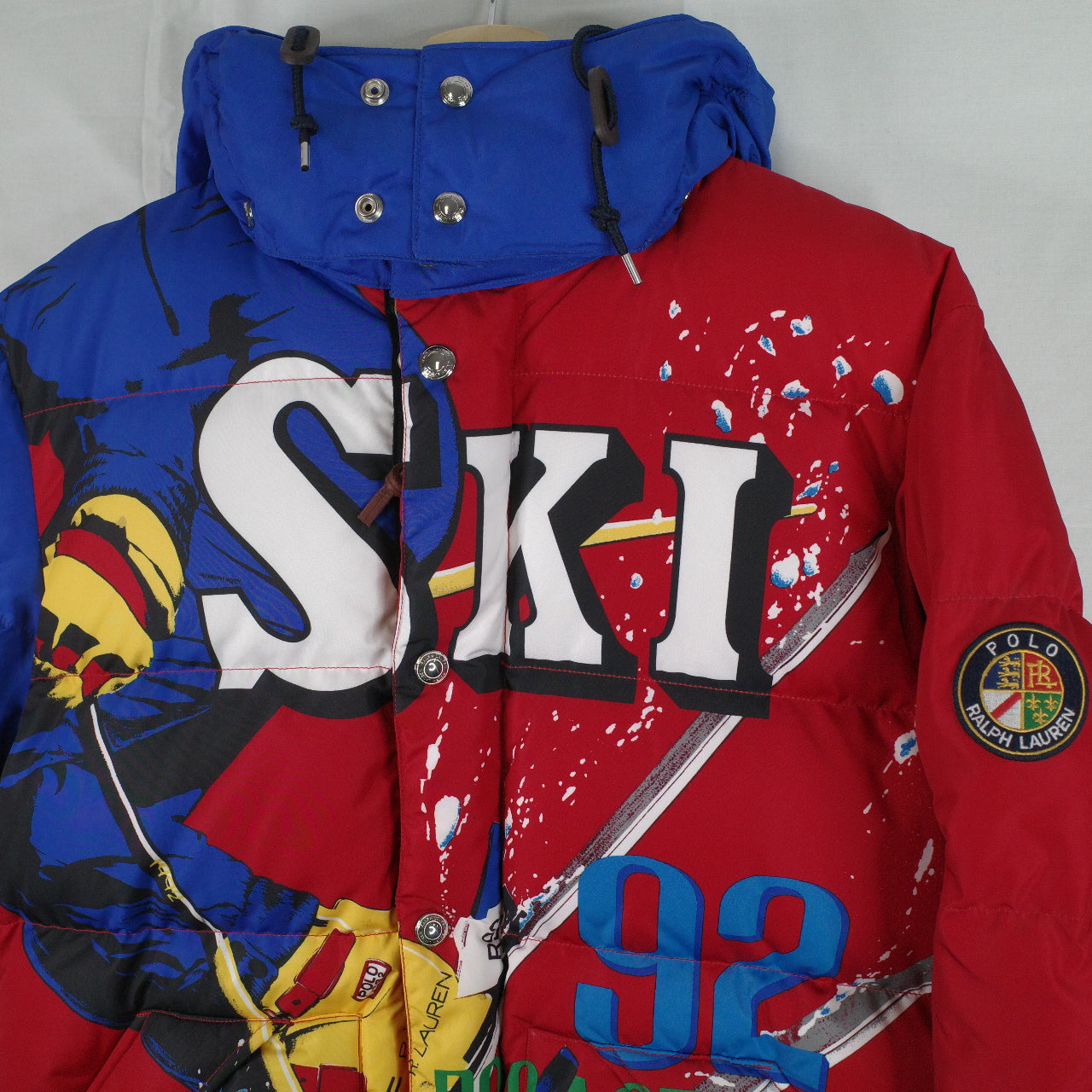 Polo Ralph Lauren Alpine Suicide Downhill Ski Down Puffer Jacket Mens Medium NWT RARE