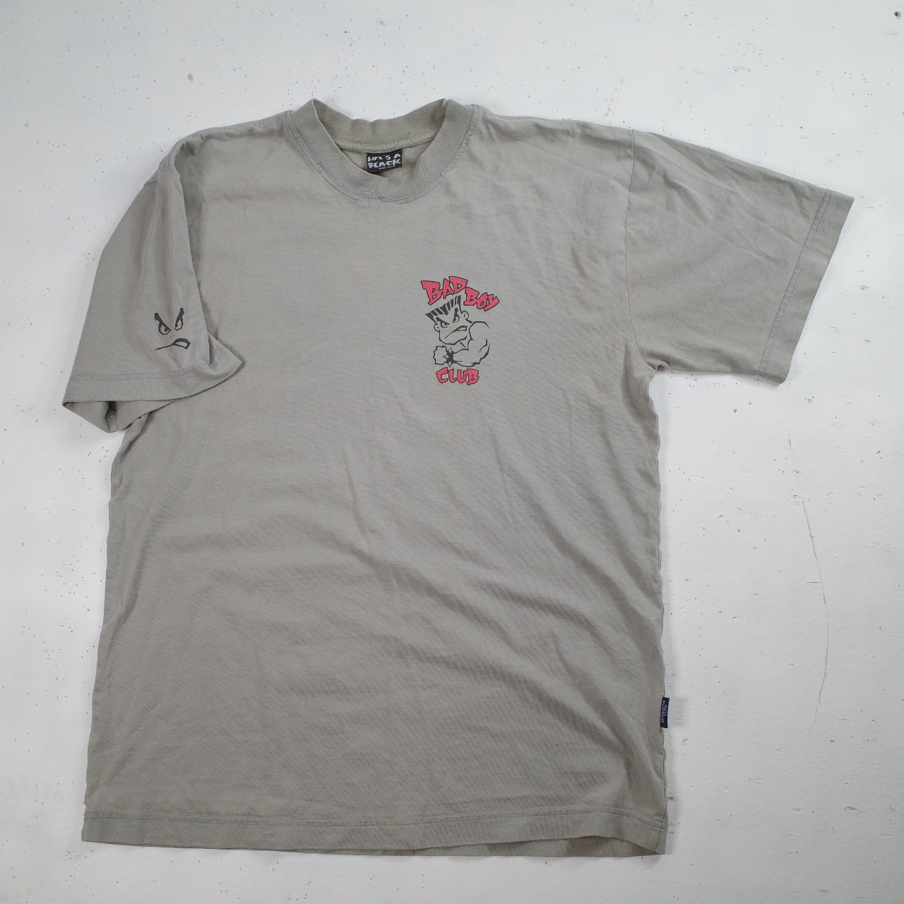 Vintage Lifes A Beach Bad Boy Club Shirt Size Medium Oversized Grey
