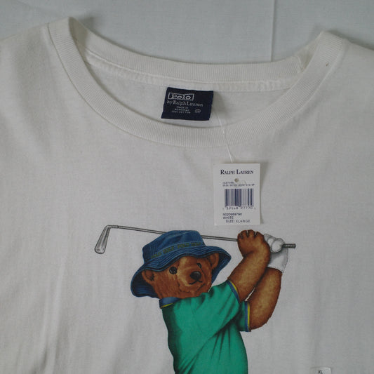 Polo Ralph Lauren Vintage Polo Bear Golf 1990s Mens XL NWT