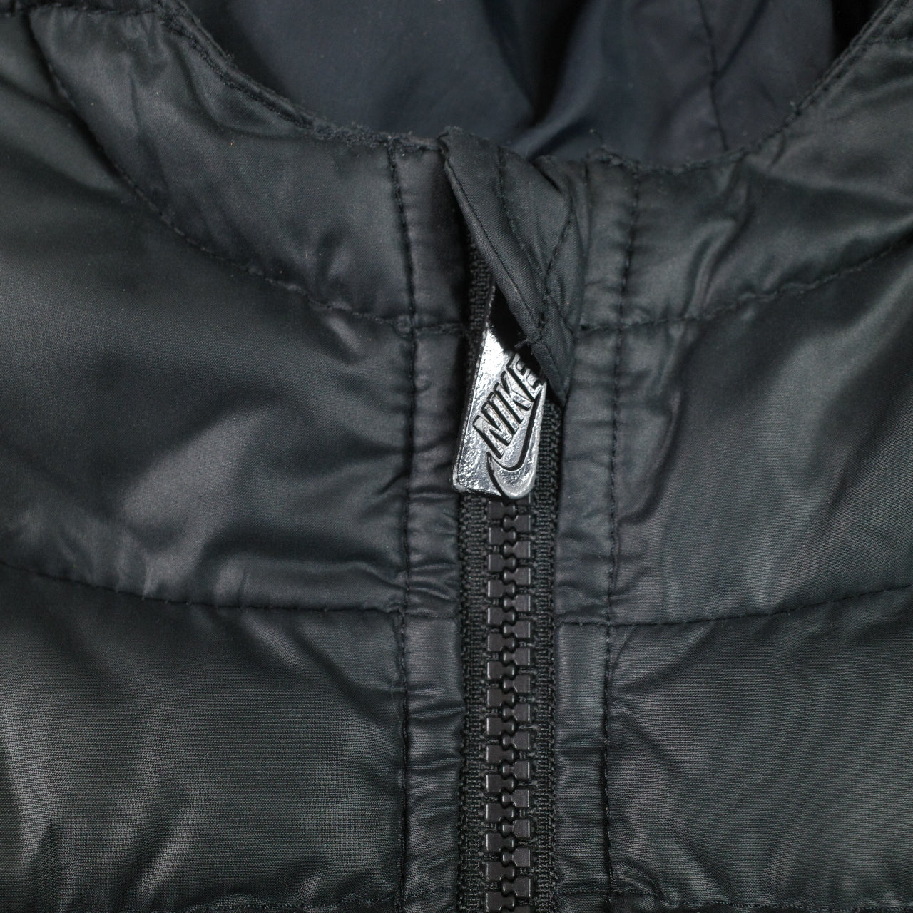 Vintage Nike Sportswear Puffer Vest Quilted Grey Tag Womens Small