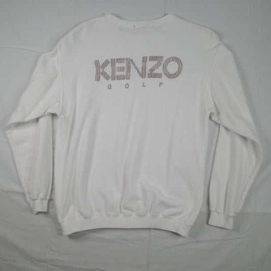 Kenzo Golf Crewneck White Mens Small