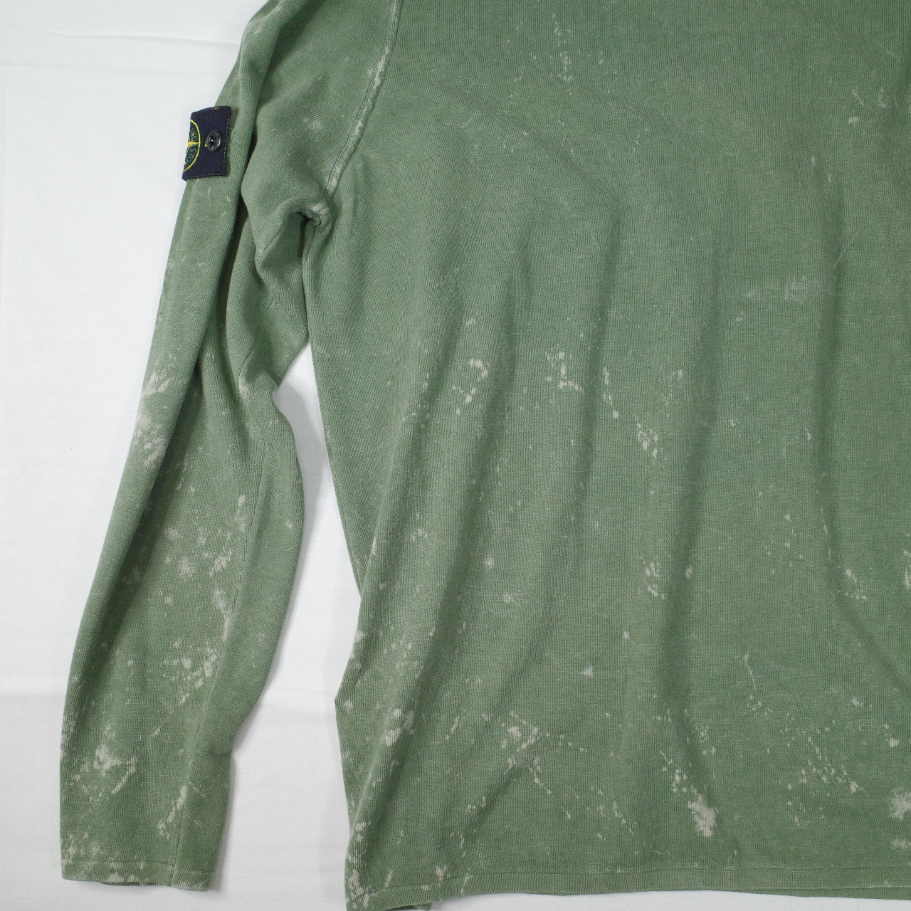 Stone Island OVD Acid Wash Green Thin Sweatshirt Crewneck XXL NWT