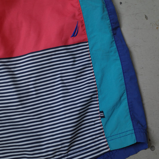 Nautica Colour Block Swim Shorts Medium Lined Quick Dry Mens XL