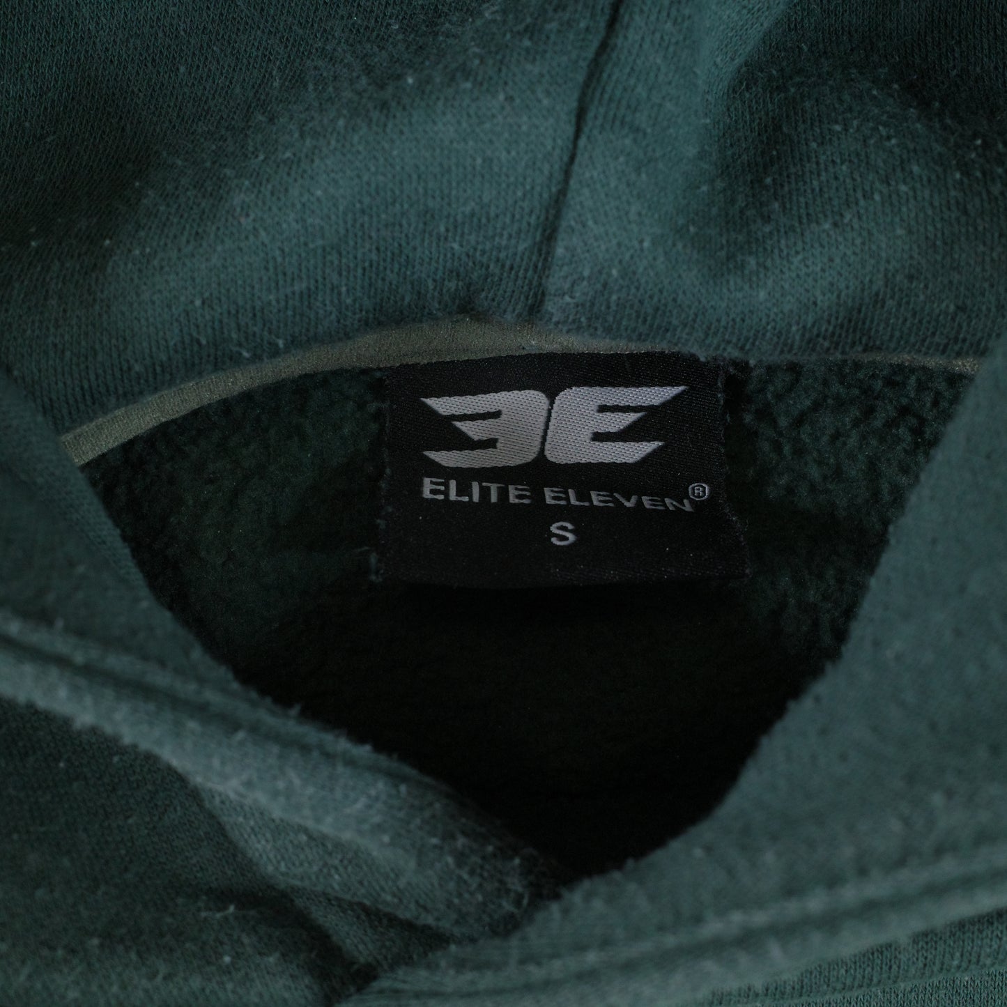 Elite Eleven Hoodie Green Neon Logo Hoodie Oversized Sweater Pullover Mens Small