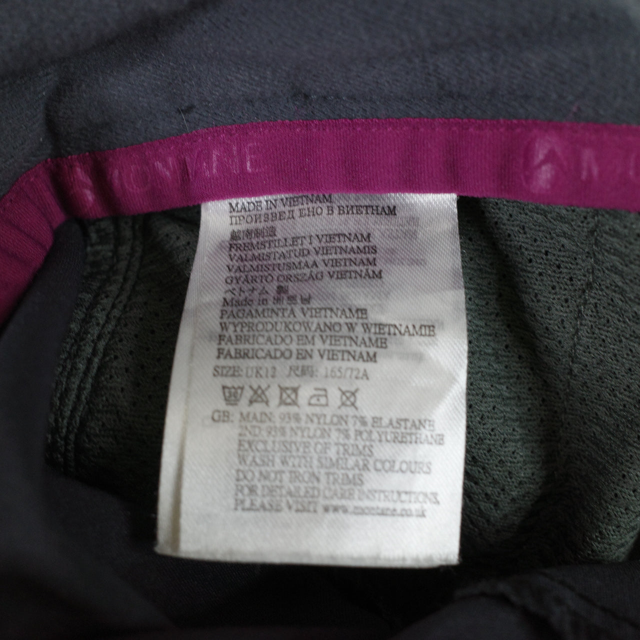 Montane Terra Stretch Pants Size Womens UK 12 Regular Black Hiking Trousers