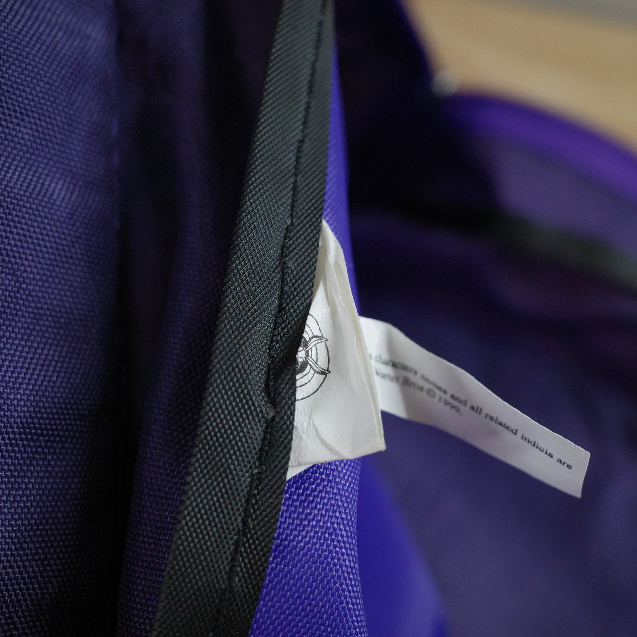 1998 Vintage Tweety Backpack Briefcase Purple