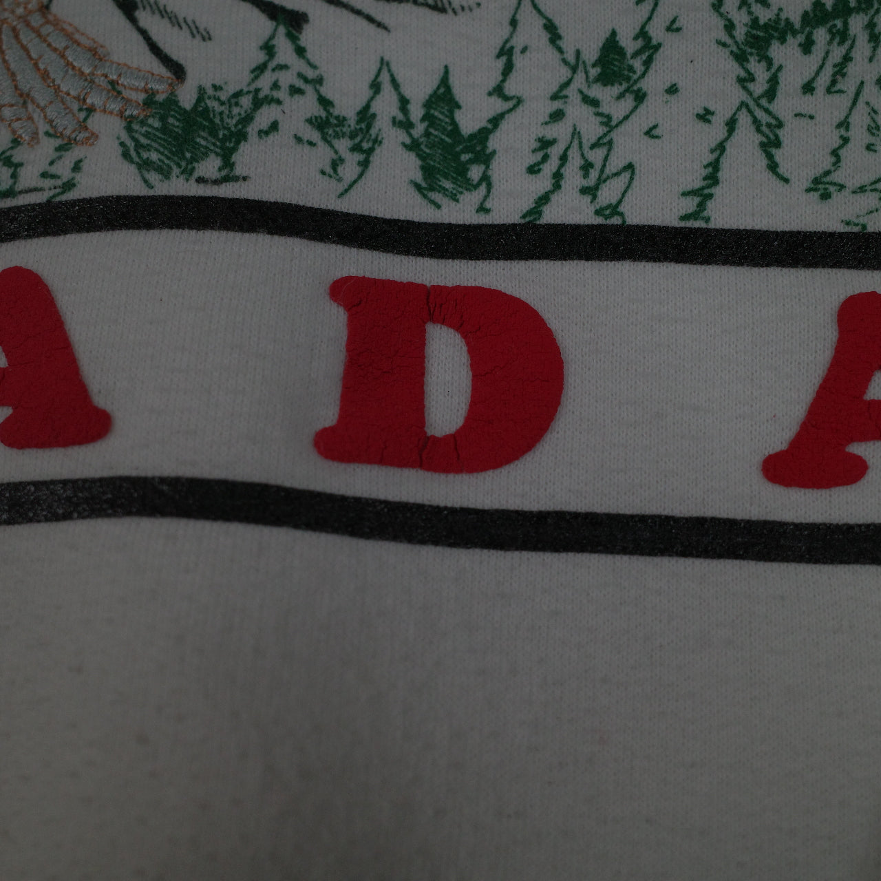Vintage Marshlands Canada Flying Ducks White Crewneck Mens XL