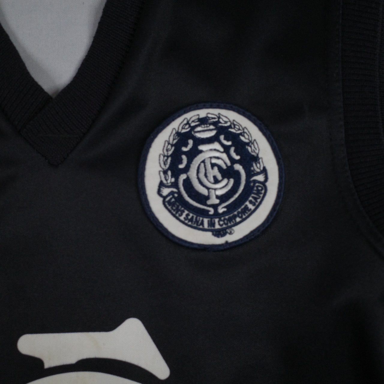 Carlton Blues AFL Vintage Sekem Knit Jersey Mens Small Made in Australia