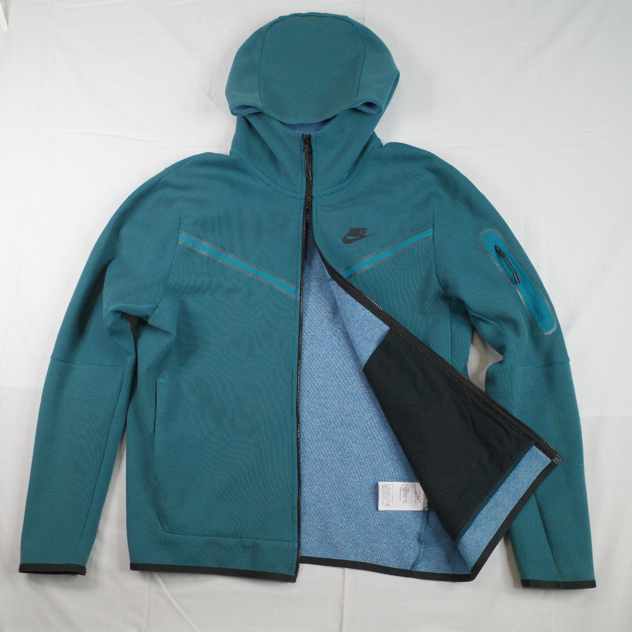 Nike Sportswear Tech Fleece Windrunner Mens XL Full Zip Jacket Teal