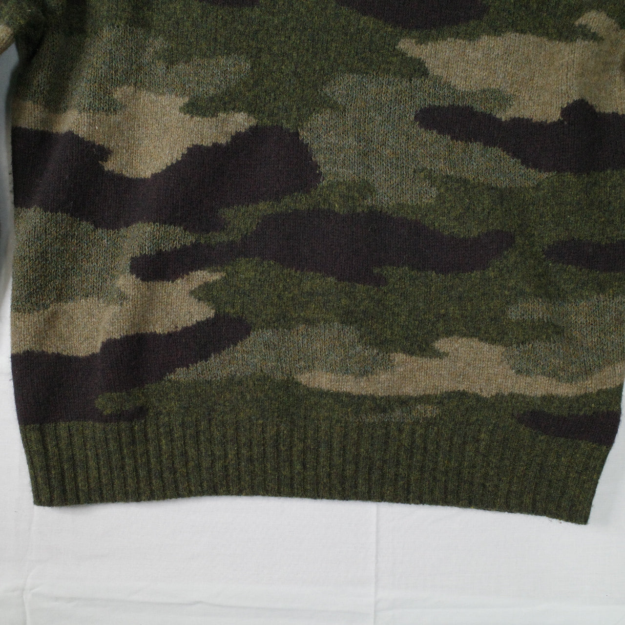 Polo Ralph Lauren Knit Camo Sweater Wool Mens Small
